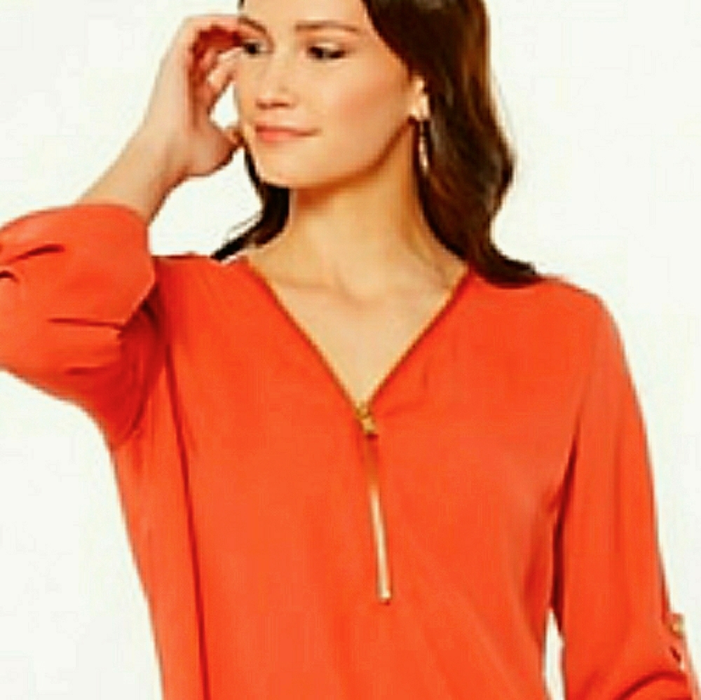Pinc Tunic Style Burnt Orange Top